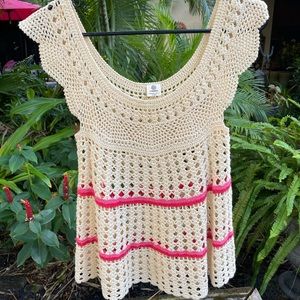 MORA handwoven Crochet baby doll top